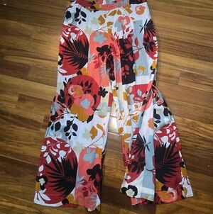 Colorful Abstract Patterned Pullon Pants 1X